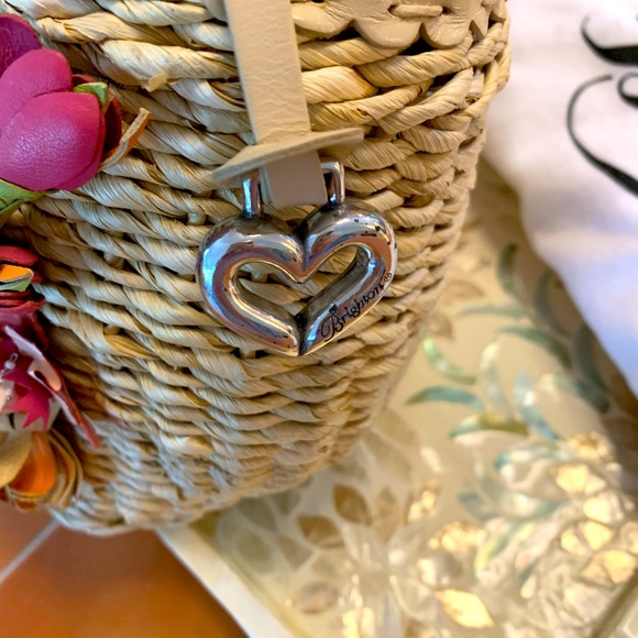 Beautiful Brighton Milan’s Tote with Colorful Leather Flowers & Beading Accents - Picture 3 of 8